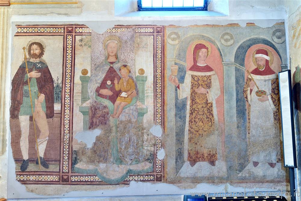 Cogliate (Milan, Italy) - Votive frescoes in the Church of St. Damian